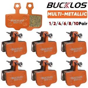 BUCKLOS 자전거 유압 디스크 브레이크 패드 AVID EXILIR 금속 SRAM DB5 용 도로 산악