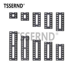 10PCS IC 소켓 2.54mm 커넥터 8 14 16 18 20 24 28 40 핀 DIP 칩 기본