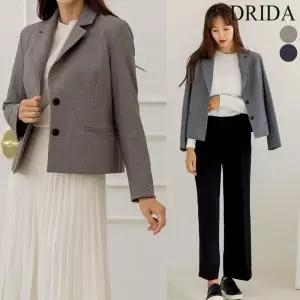 드리다 가을 잔체크 크롭 정장 빅사이즈 자켓 40대 미시옷 50대 중년여성 하객 출근 상견례 봄 1228494