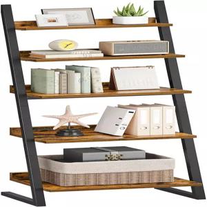 후브로 5단 책장 좁은 사다리 선반 작은 모서리 수납 거실용 소형 디스플레이 정리함 서재 발코니 침실