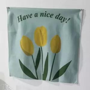 [JHP1RP3U_51AJ]튤립 창문 레트로포스터 벽 노란꽃 카페 (29057958A)