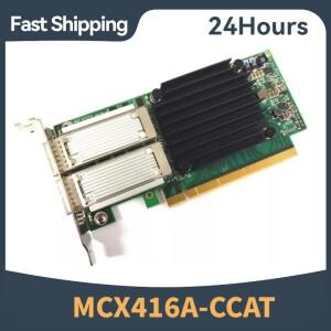 멜라녹스 커넥트X-4 EN 듀얼 포트 100G QSFP28 PCI 카드 MCX416A-CCAT