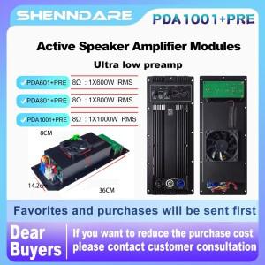 ShennDare PDA1001+PRE 오디오 증폭기 모듈 1x1200W 4OHM 프로페셔널 액티브 스피커 풀 레인지 프리앰프 8O