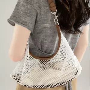 메쉬 체인 그물 숄더백 가방 여름 비치 바캉스 휴가