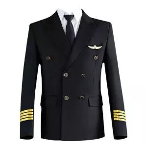 항공 유니폼 파일럿 기장복 조종사 남성 코스프레 제복 컨셉 에어라인 반팔 정장
