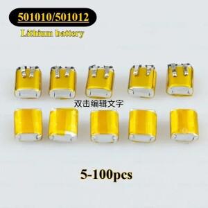 5-100pcs Lipo 충전식 폴리머 리튬 배터리 501010 3.7V 35mAh 블루투스 헤드셋 LED 조명 Mp3/mp4