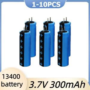 1-10pcs 13400 커패시터 리튬 배터리 3.7V 충전식 300mAh 원격 제어 장난감 긴 수명