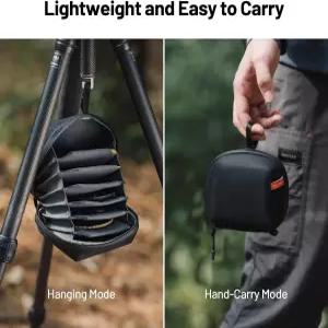 PGYTECH 하드 렌즈 필터 파우치 최대 100mm 사진 필터용 7포켓 카메라 가방 휴대용 케이스 원형 보관 지갑