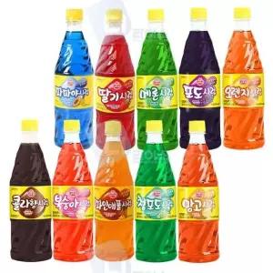 오뚜기시럽 10종세트 슬러시원액 과일향 파파야 콜라