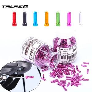 TRLREQ-케이블 엔드 캡 30개 자전거 브레이크 시프터 변속기 케이블 및 캡 알루미늄 합금 기어 외부 커버