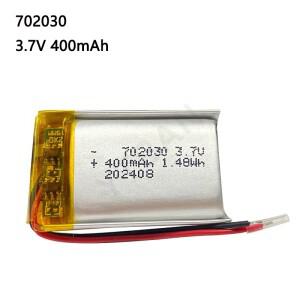 3.7V 702030 400mAh 리튬 폴리머 충전식 배터리 DIY GPS PSP DVR 원격 제어 드론 미용 기기