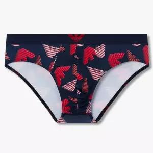 매장정품 EMPORIO ARMANI UNDERWEAR 엠포리오 아르마니 언더웨어 올 오버 프린트 마이크로 삼각브리프(0815