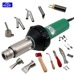 HLTE 230V 2000W 플라스틱 용접 총 PVC 비닐 바닥 PP PE 물 탱크 geomembrane 용  공기 토치 히트 건