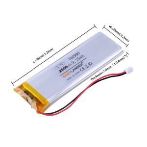 702990 GPS 블루투스 스피커 용 3.7V 2500mAh 충전식 리튬 폴리머 배터리 DIY 패드 전원 은행 태블릿 PC 네