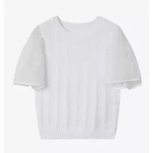 듀엘 퍼프 슬리브 니트 블라우스_D252MSC046 1001989