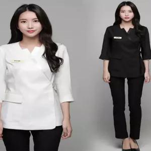 에스테틱 가운 피부관리사 미용 병원복 유니폼 뷰티샵 마사지 작업복