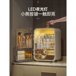 거울 부착 탁상 방진 led 가정용 스탠드 단면 수납 인테리어 화장거울 램프 뉴칼라 박스