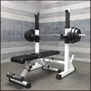 바벨 거치대 스쿼트 랙 홈트레이닝 역기 벤치프레스 받침 데드리프트 헬스