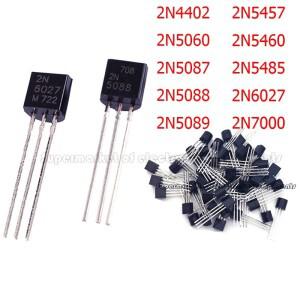 10PCS 2N4402 2N5060 2N5087 2N5457 2N6027 2N7000 TO-92 트랜지스터 신규
