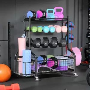 헬스장 선반 운동기구 틈새 걸이 장비 폼롤러 정리함