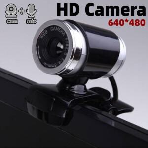 마이크 웹캠 회전식 컴퓨터 카메라 고화질 웹 캠 클립 온 PC 노트북 640x480P CMOS 센서