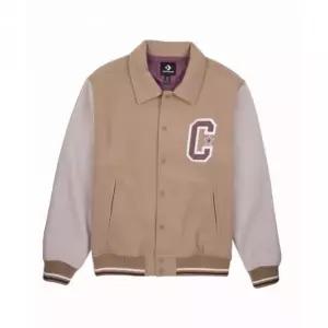 [매장정품] 컨버스 레트로 C 바시티 재킷 머쉬룸 포리지 10028007-A01