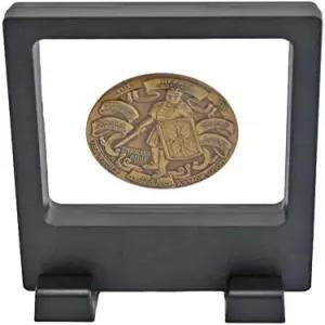 3D 플로팅 프레임 유연한 싱글 챌린지 코인 포커 칩 기타 피크 디스플레이 케이스 스탠드 홀더 매직