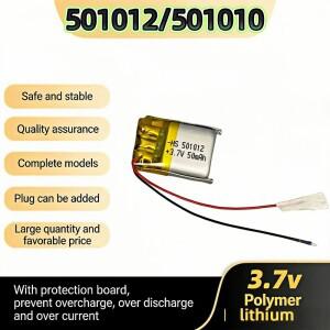 5-100pcs Lipo 충전식 폴리머 리튬 배터리 501010 헤드셋 LED 조명용 3.7V 35mAh 블루투스 Mp3/mp4
