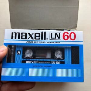 Maxell 일반 바이어스 블랭크 카세트 테이프 저소음 60 분 하이엔드 오디오 녹음 희귀 밀봉 (단일)