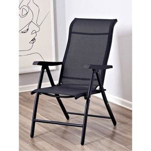 사무실의자 접이식 각도조절 야외 폴딩체어 책상용 사무실 서재 캠핑용 의자 둥근 블랙
