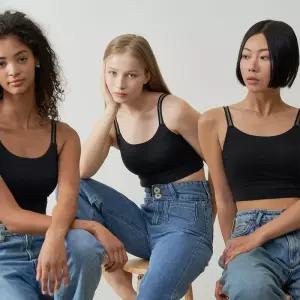 [매장정품] 컴포트랩 캐주얼 스트랩 코튼 크롭탑 단품 1631732