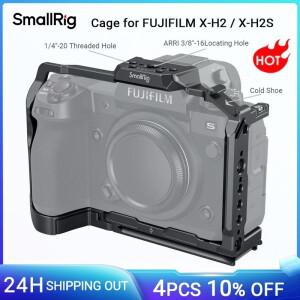 FUJIFILM X-H2 / 용 SmallRig 카메라 케이지 NATO 레일 알루미늄 합금 비디오 제작 조작 퀵 릴리스 플레이