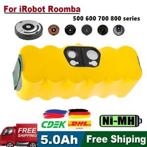 iRobot Roomba 용 14.4V 배터리 5000mAh 500 600 700 800 900 시리즈 V 620 650 770 780 580