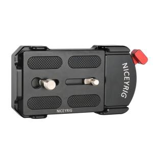 Niceyrig 범용 퀵 릴리스 (터치 앤 고) 삼각대 플레이트 키트 소니 A7C Kinefinity Mavo/TERRA Lumix S5/G9