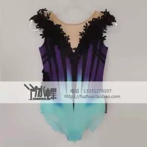 체조공연복 피겨복 의상 드레스 무대복 스케이팅 반팔