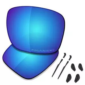 SAUCER 오클리 메인링크 XL OO9264-61mm 선글라스용 프리미엄 교체 렌즈 및 고무 키트 높은 방어력 - 글레
