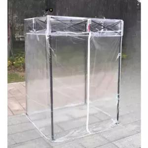 임시 대기실 접이식 버스정류장 천막 방풍막 비닐