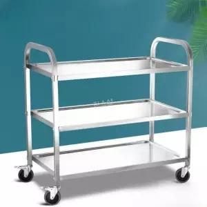스테인리스 배식카 핸드카 스텐 운반 2단 실내 소형
