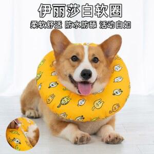 꿀잠 깔대기 보호 강아지 개머리 태양꽃 핥지 대형견 안주머니 커버 목도리 귀요미