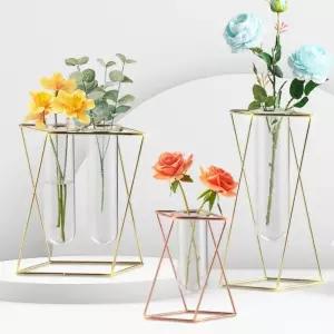 [마이모노샵][마이모노샵] 꽃선물 보관 메탈 철제프레임 화병 꽃병 중 카페데코 (16856752)