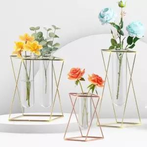 [마이모노샵][마이모노샵] 테이블 식탁 꽃장식 메탈 프레임꽃병 화병 대 홈데코 (16856751)