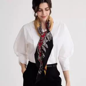 [롯데백화점]닥스 울 실크 삼각 스카프 FKI014I