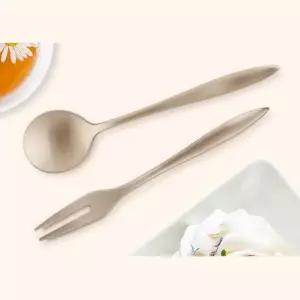 [마이모노샵][마이모노샵] 한식당 가정용 선물용 놋 유기 꼬마스푼 포크 차수저 (16856687)