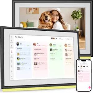 BIGASUO 10.1 디지털 캘린더 스마트 터치스크린 인터랙티브 디스플레이 월간 주간 및 일일 의제용 전자