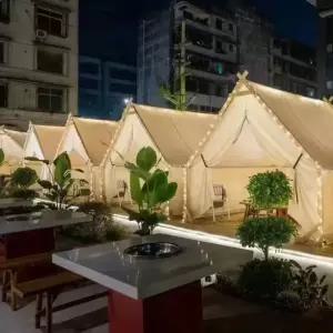 방갈로 텐트 야외 테라스 하우스 간이 농막 이동식