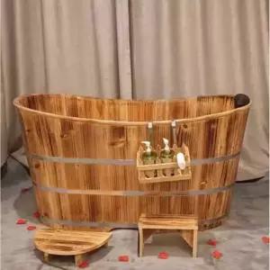 원목 반신욕기 편백나무 욕조 히노끼탕 목욕통