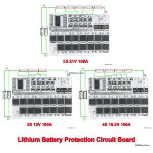 3s 4s 5s BMS 12v 16.8v 21v 3.7v 100a 리튬이온 LMO 삼원계 리튬 배터리 보호 회로 기판 리튬폴리머 밸런