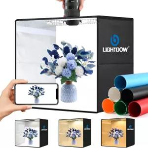 라이트도우 10 x10 포토 스튜디오 라이트 박스 사진 (CRI 95) 6개의 배경 - 장난감/보석/시계/화장품용