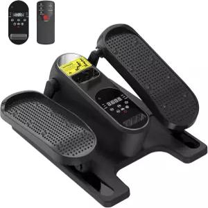 HOTSWEAT 책상 아래 일립티컬 머신 TV에서 시니어를 위한 타원 다리 운동기(원격 조종) 12단계 속도 레벨의