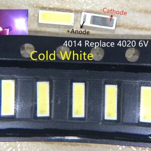 200PCS SEOUL 4014 SMD LED 구슬  흰색 1W 6V 150mA TV/LCD 백라이트  전원 SBHGN2S0E 교체 4020